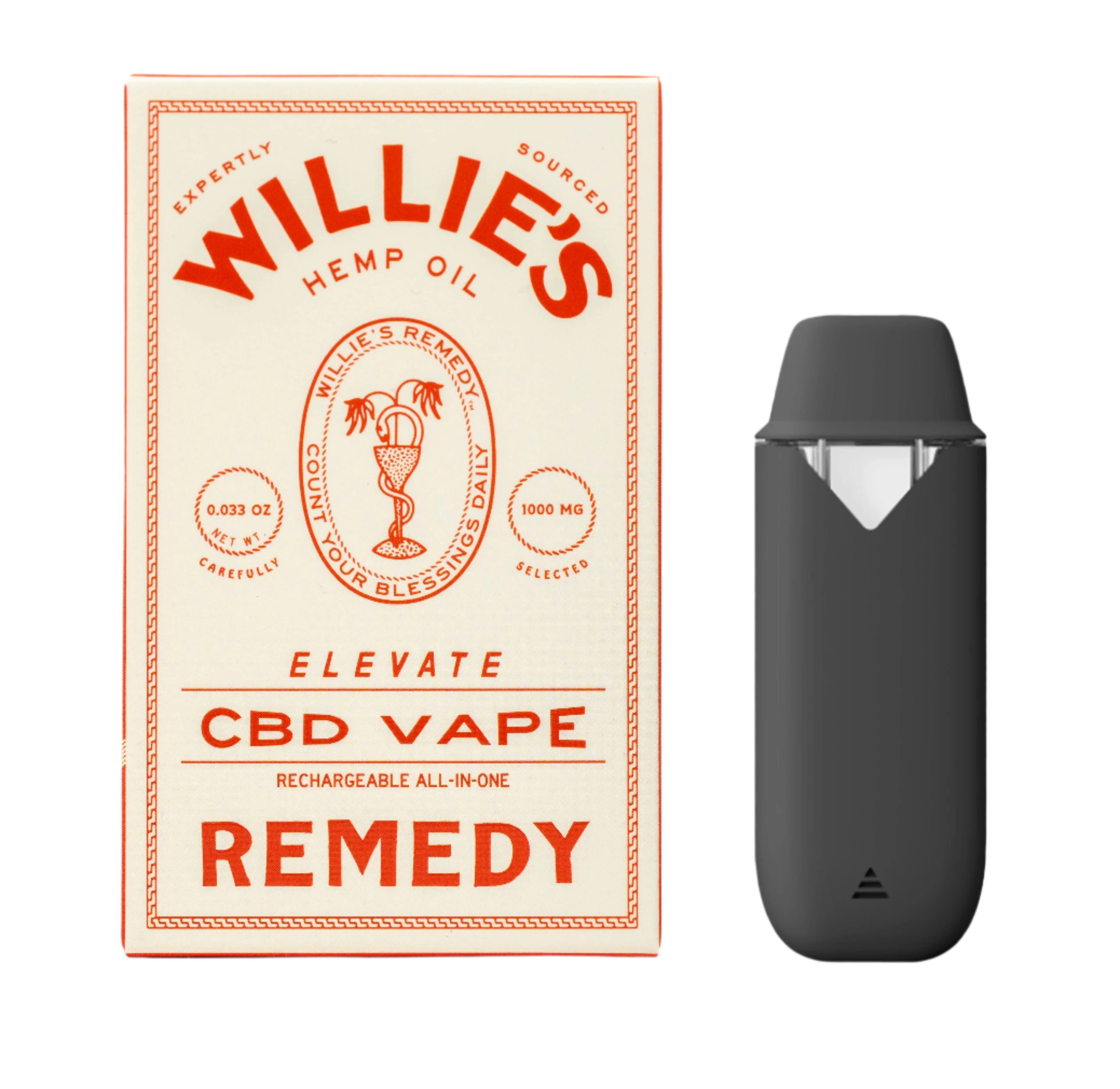Willie’s Remedy x Coast Elevate CBD Vape
