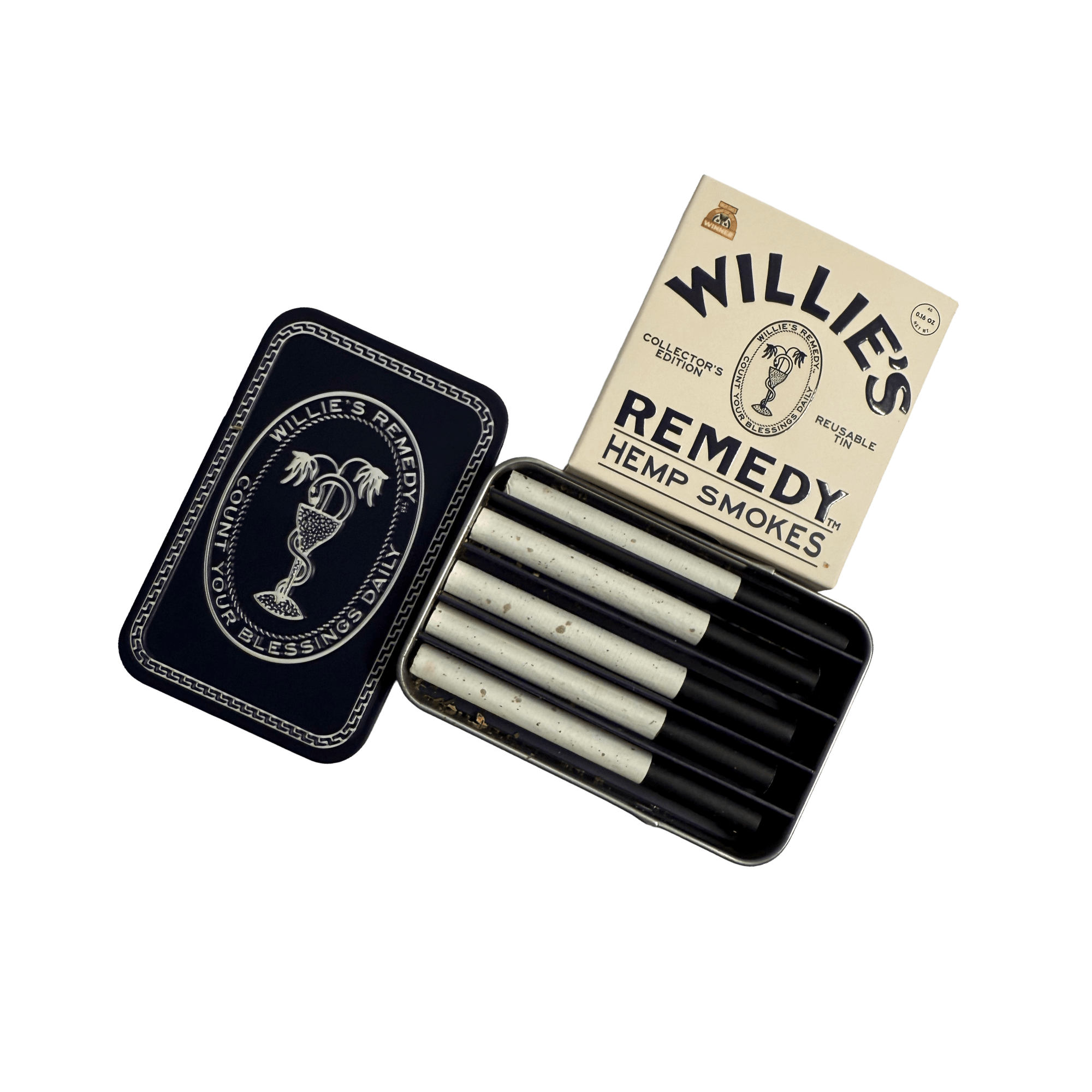 Willie's Remedy Hawaiian Haze Hemp Smokes in Collectible Tin