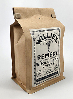 Willie Nelson's Willie's Remedy Whole Bean CBD coffee